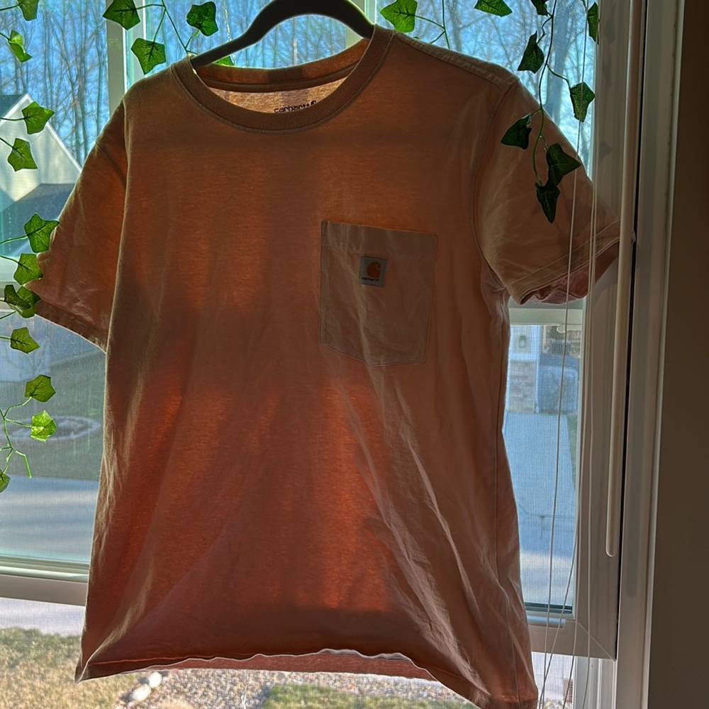 Carhartt loose fit pink shirt